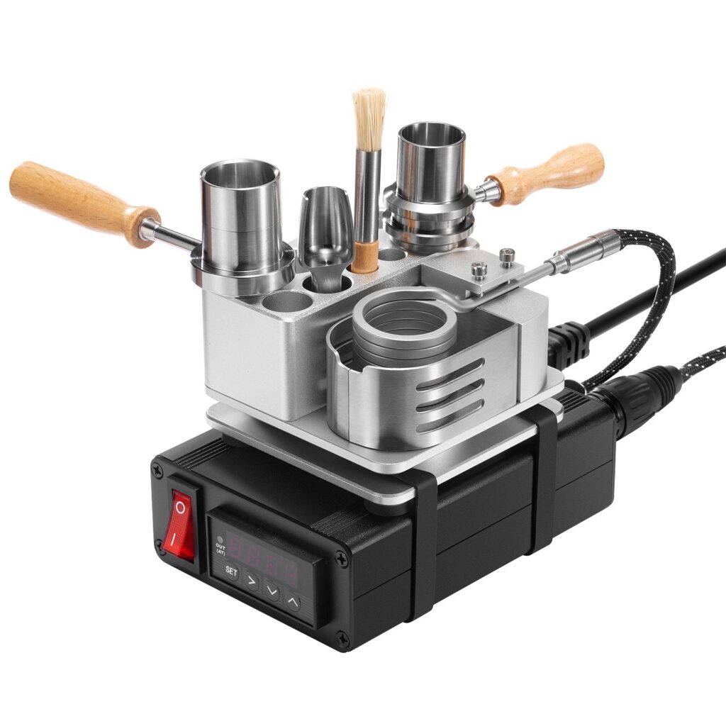 Closeup of a ball vape heater head with ruby balls visible inside - comparison of 15 ball vape heads for 2026