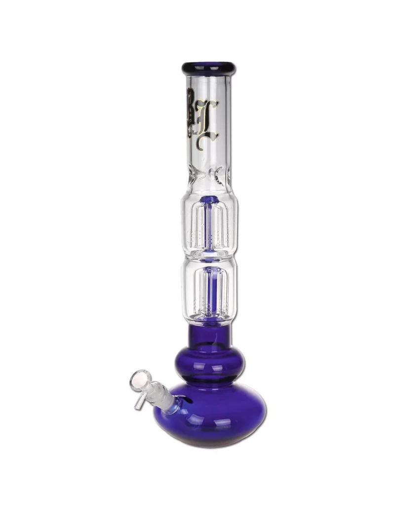 Black Leaf Blue Betty Bong 2x5-Arm Percolator 36cm