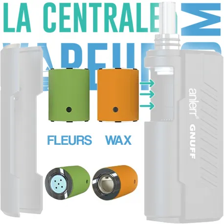 Flower And Wax Inserts For Gnuff