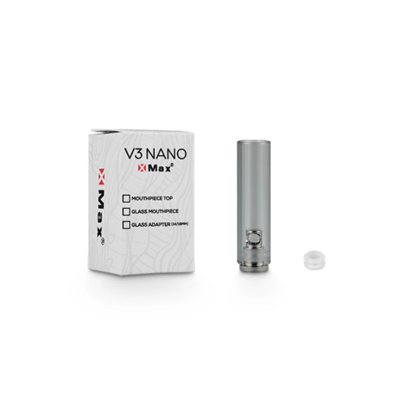FlowerMate V5.0 Nano Mouthpiece (Glas) Black