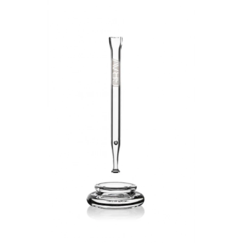 Grav Quartz Vape Straw With Dab Dish