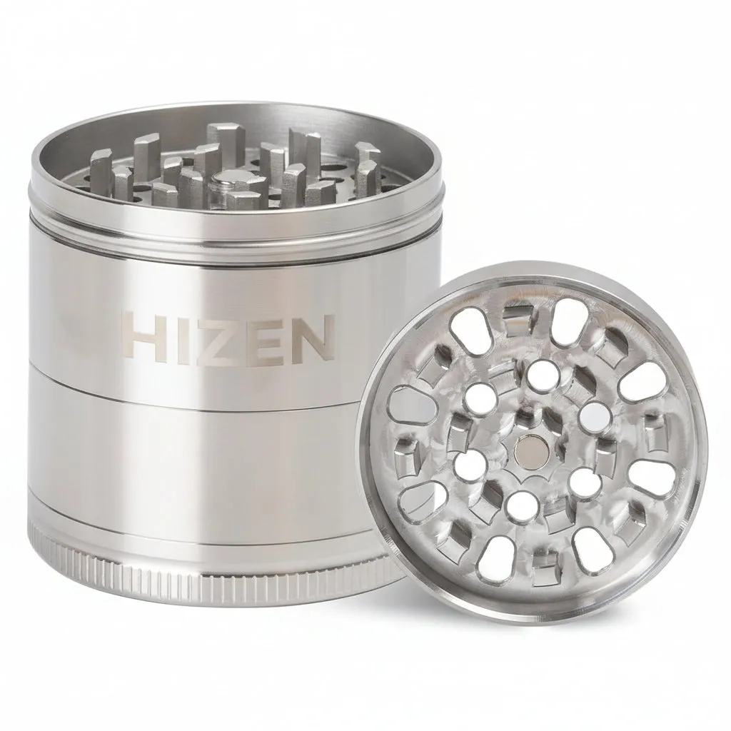 Hizen Stainless Steel Grinder 4-teilig 5cm