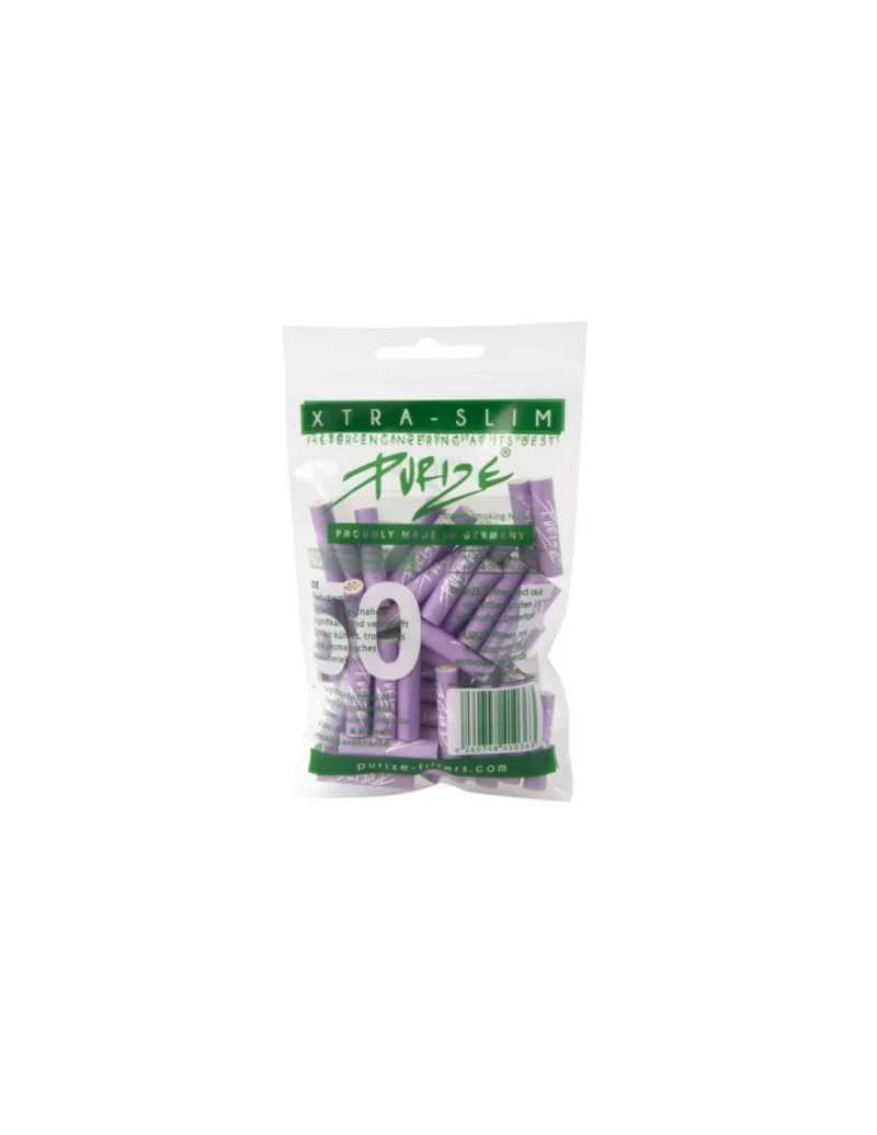 Purize XTRA Slim Lilac Carbon Filters 6mm (50 pcs)