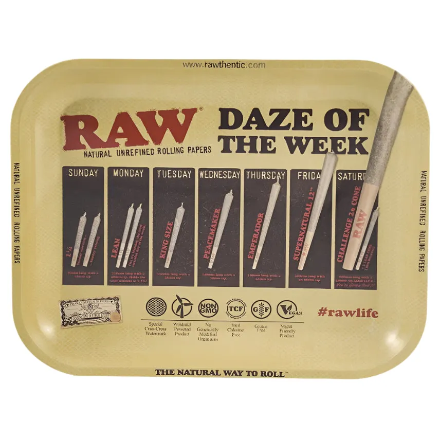RAW – Daze Of The Week Großes Drehtablett made of Metall