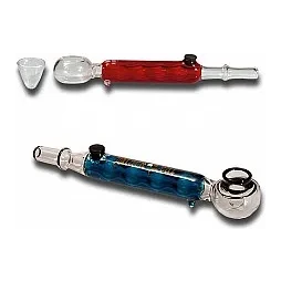 Black Leaf Glass Pipe Vaporizer