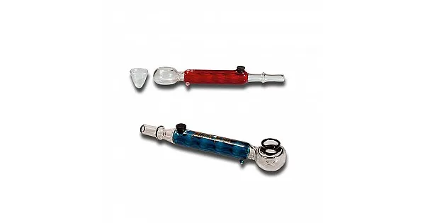 Black Leaf Glass Pipe