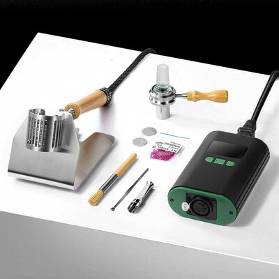 Ruby Twist Pro Ball Vaporizer mit Titan-Gehäuse und 155 Rubinkugeln