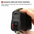 Utillian 850 – Unterseite mit Luftstromregler und USB-C