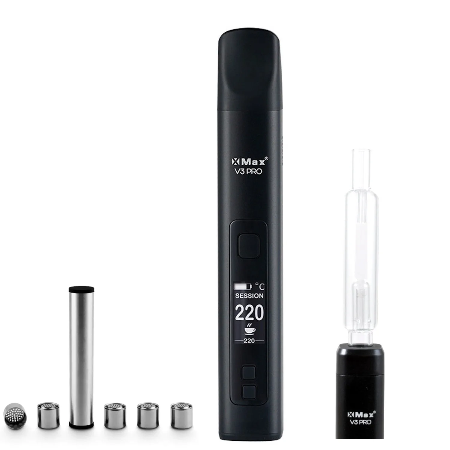V3 Pro — Black Seitenansicht