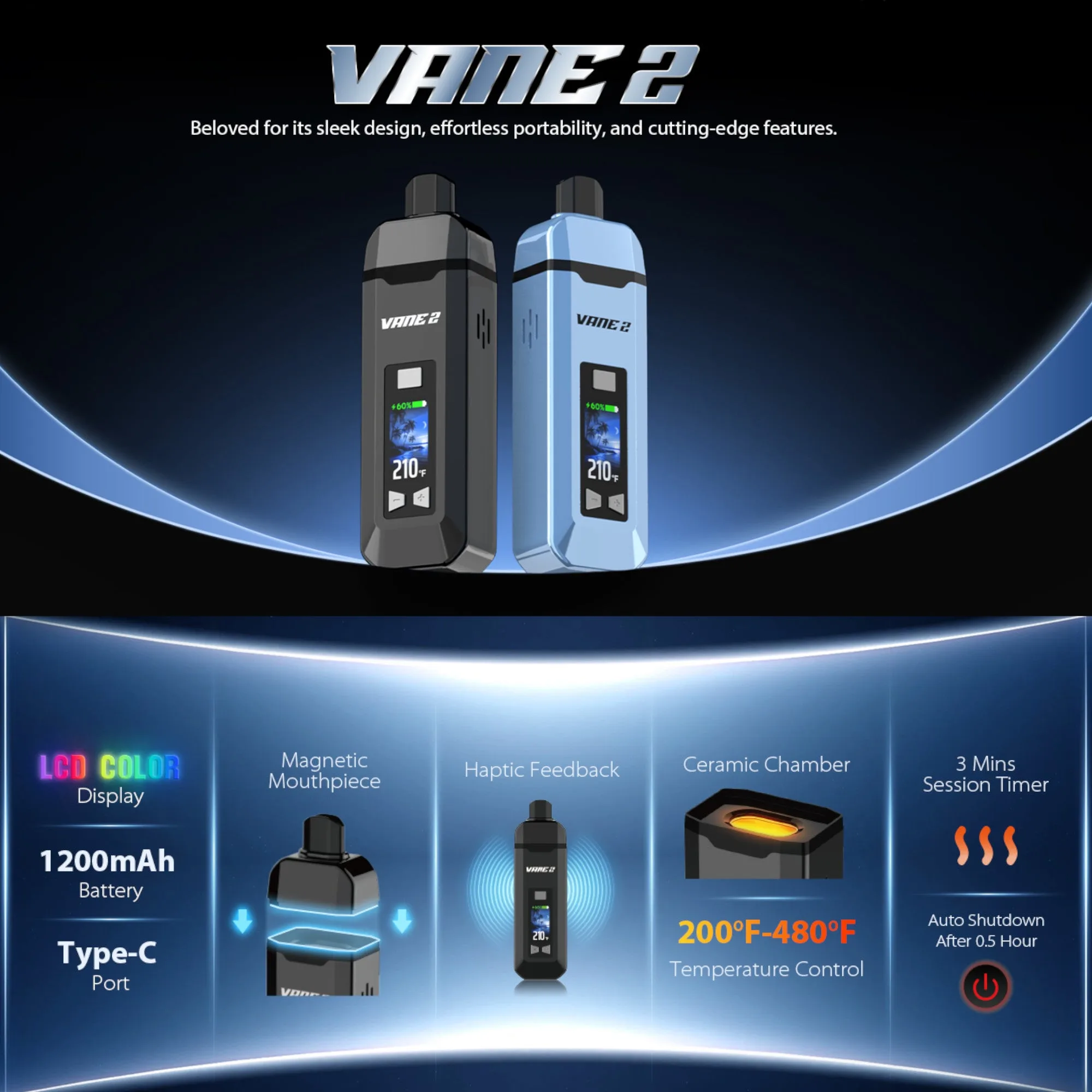 Yocan Vane 2 Nahaufnahme